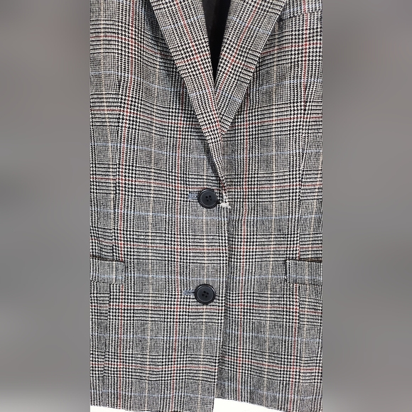 Saks Fifth Avenue Wool Plaid Blazer New - Picture 2 of 5